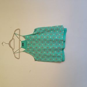 Shinesdar sleevesles top size XL colorful pink yellow green